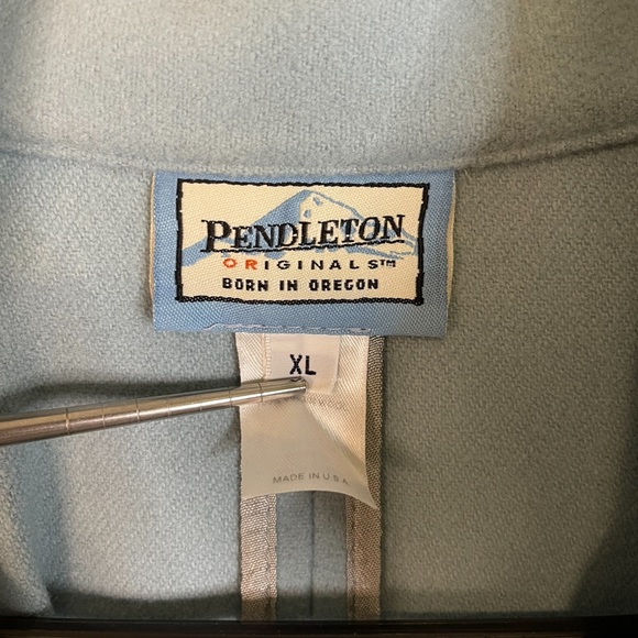 Pendleton Vintage Light Blue Wool Jacket - Picture 3 of 4